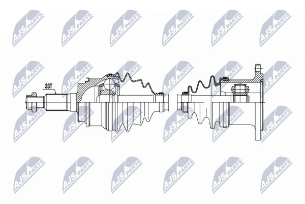 NTY Antriebswelle NPW-CH-163 FüR Chevrolet Silverado 2500 3500 HD Cab Pickup 4WD-image