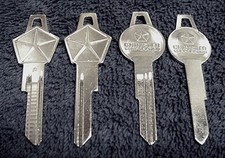 4 Nos Mopar Dodge Plymouth Chrysler Key Blanks 59 60 61 62 63 64 65