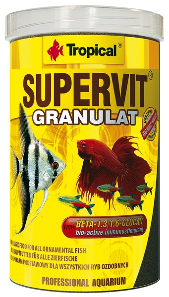 Tropical Supervit- Fischfutter Granulat Granulatfutter FüR Alle Zierfische 100Ml-image