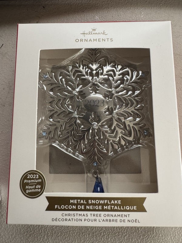 Hallmark 2023 Snowflake Christmas Ornament