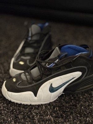 Nike Men's Air Max Penny 1 Orlando Black White Athletic Shoes