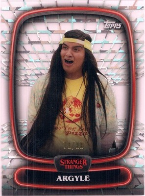 2025 Topps High Tek Stranger Things Argyle #23 Hellfire Parallel /99 Season 4