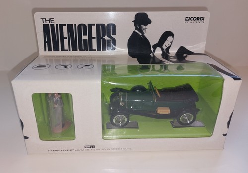 CORGI CLASSIC #00101 AVENGERS TV JOHN STEED'S BENTLEY NM UNOPENED w figure