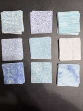 Mini Charm 2.5  Squares - Blue 135 Pcs