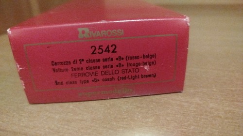 Set 5 carrozze RIVAROSSI FS serie A-B-carenata-postale Art.2x2542+2541+2544+2520 | Zustand: Nuovo