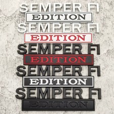 Metal Semper Fi Edition Emblem 3d Badge Fit For Universal Carmotorcycle