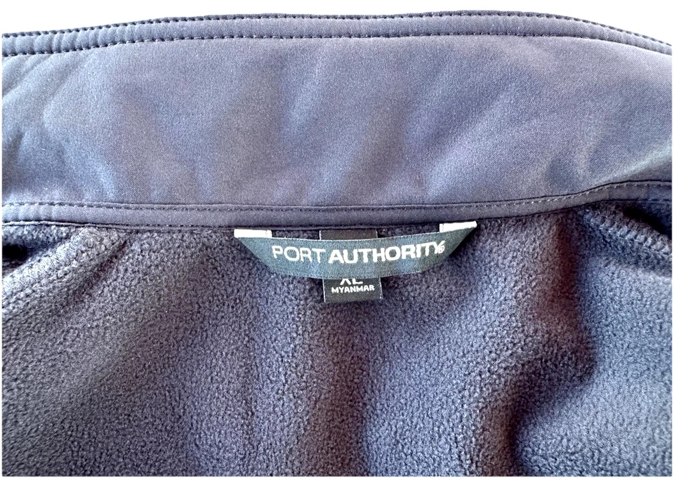 NEW PORT AUTHORITY MENS BEAUTIFUL BLACK FULL ZIP ZONE 2 RACING VEST ZIP POCKETS - Image 4 of 4