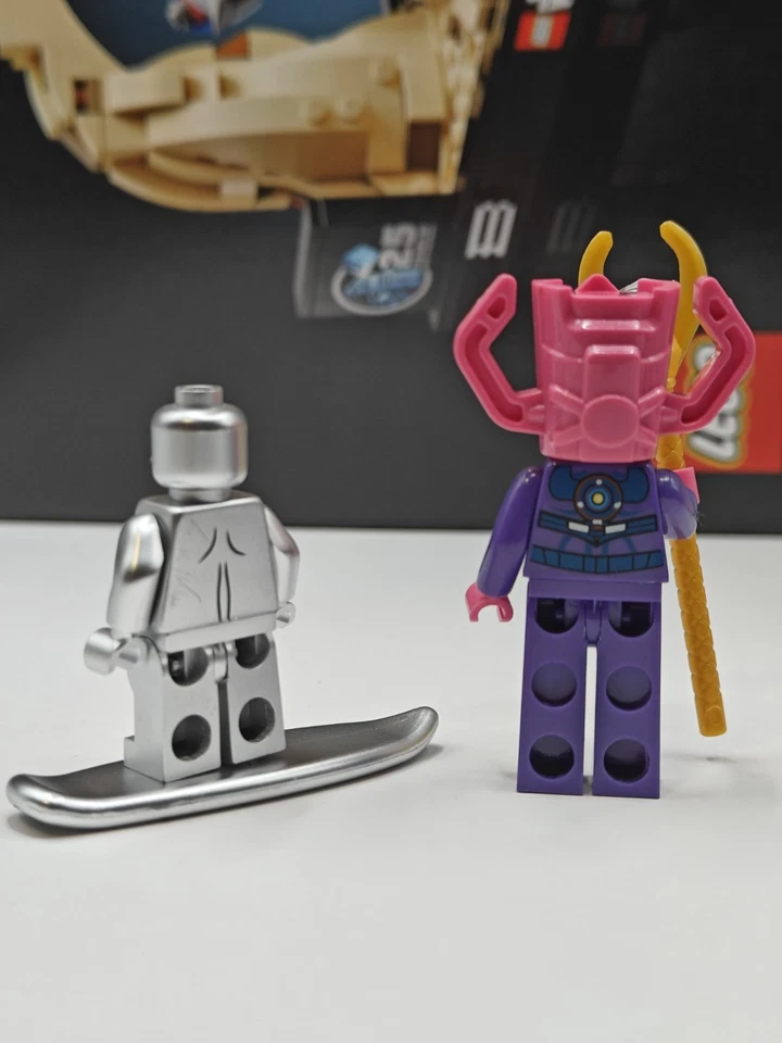 NEW Marvel Galactus + Silver Surfer Custom Lego Minifigure Galan Norrin Radd - Image 2 of 2