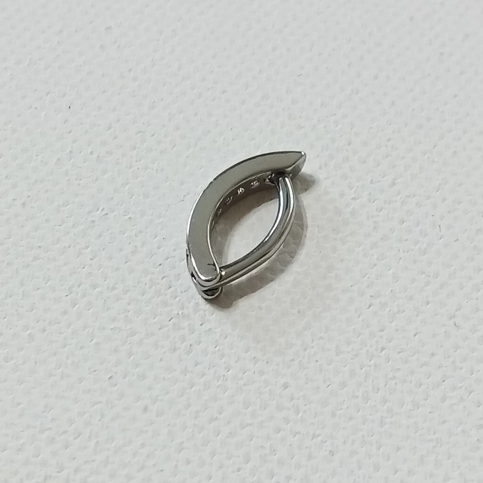 NUEVO SIN ETIQUETAS 1 pieza Piercing nariz tabique acero inoxidable estrás plata joyería de moda Foto 4 de 4