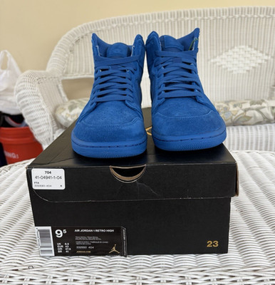 Jordan Air Jordan 1 Retro High Blue Suede High Top 2017 332550-404