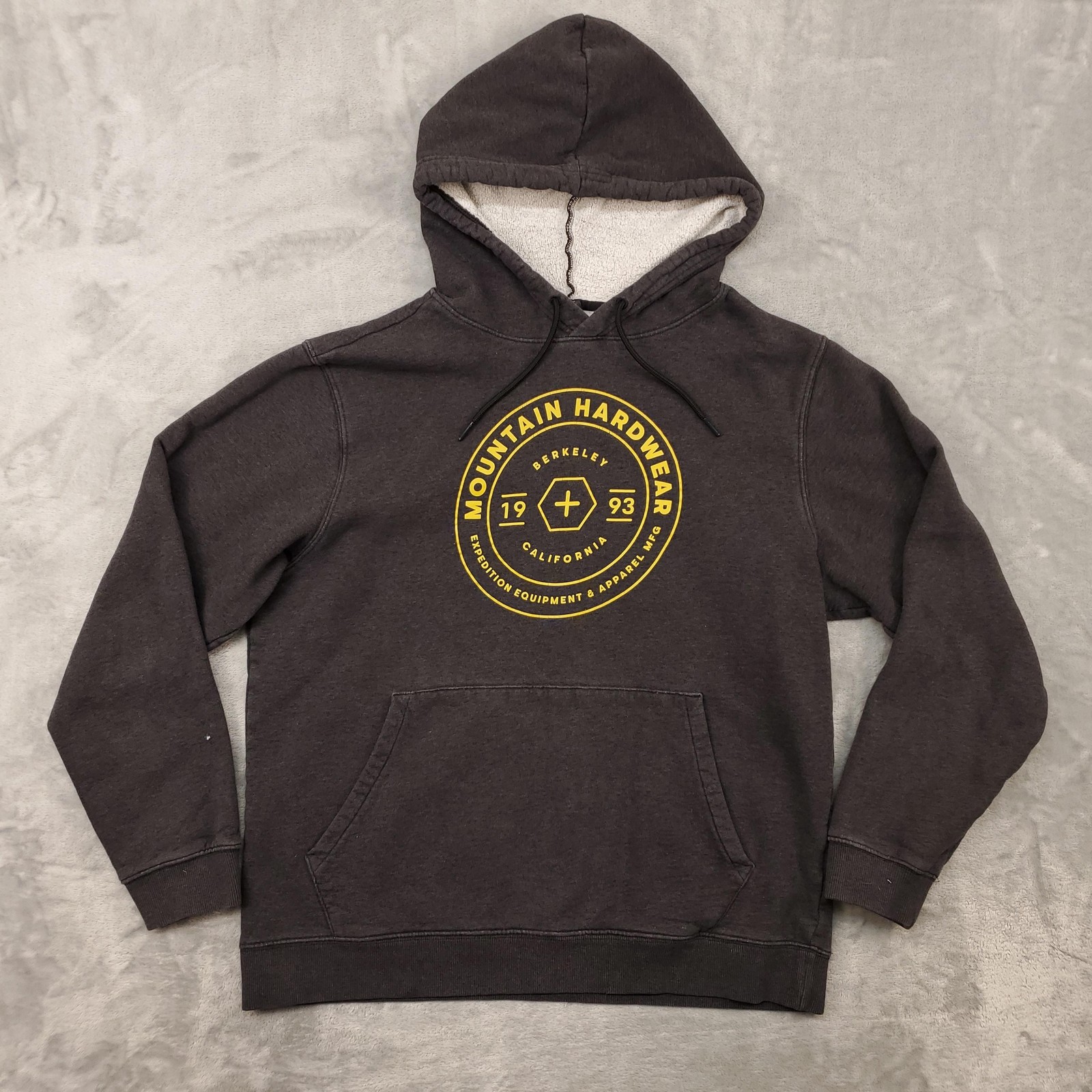 Mountain Hardwear Hoodie Mens Large Gray Pullover Fleece Swe