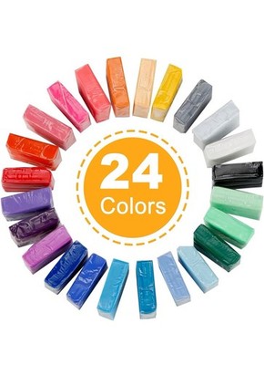 CiaraQ Polymer Clay Kit 24 Colors Mini Modeling Clay for Kids Beginners