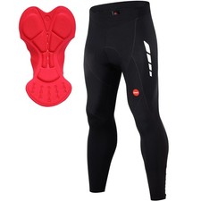 Souke Sports Men's Bike Pants Long 4D Padded Cycling Tights Leggings Outdoor ...