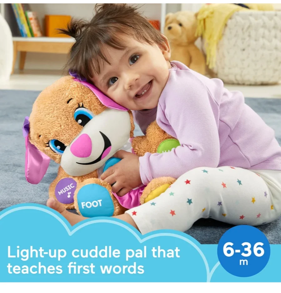Juguete de peluche interactivo Fisher-Price Laugh & Learn Smart Stages Sis cachorro perro Foto 2 de 4