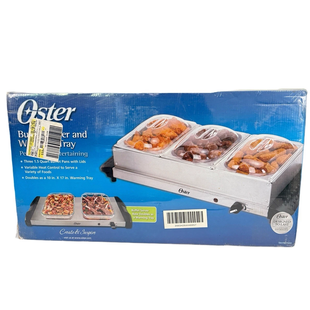 Oster オスター ビュッフェサーバー ホットプレート 2.5クォート Oster オスター ビュッフェサーバー ホットプレート 2.5クォート