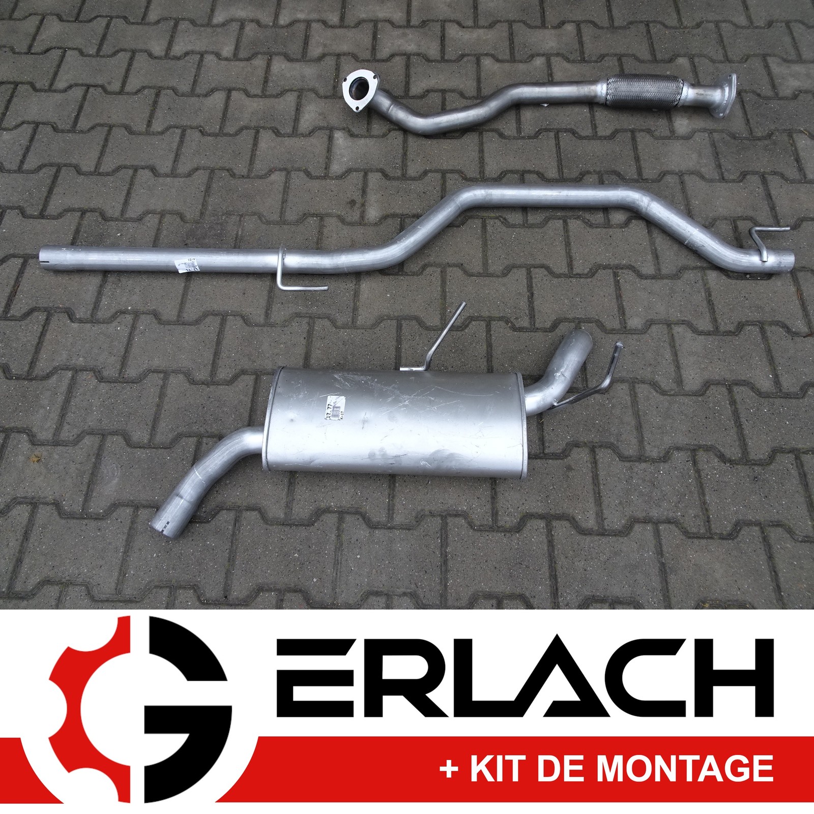 Silencieux echappement Opel Vectra C durable en acier enduit