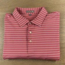 Peter Millar Summer Comfort Shirt Men s XXL Stripe Performance Stretch Golf Polo