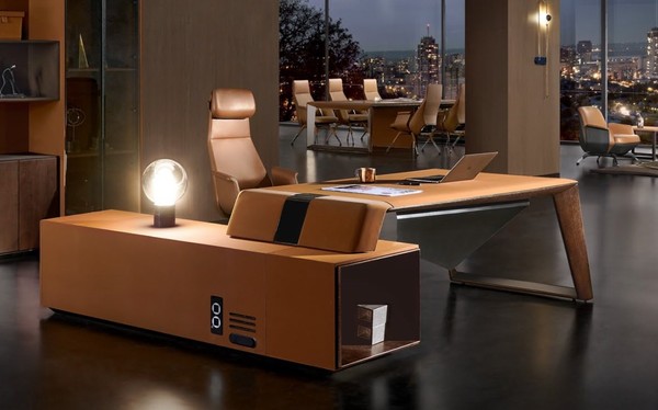 Schreibtische Chef Eckschreibtisch BüRo Zimmer MöBel Design Praxis Kanzlei MöBel-image