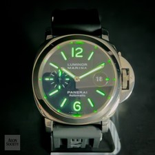 Panerai Luminor Marina Men's Black Watch - PAM00104 - Complete set +2 straps 9