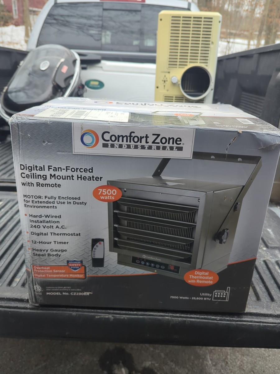 Zone Cz230er Comfort Zone 7500 Watt Heater Comfort Zone 7,500 Watt