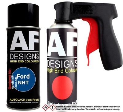 Spraydosen Griff Set für Ford NHT New British Gas Dark Blue Basislack Klarlack H