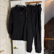 Givenchy men  s 1/4 quarter zip tracksuit with pants rare. Large