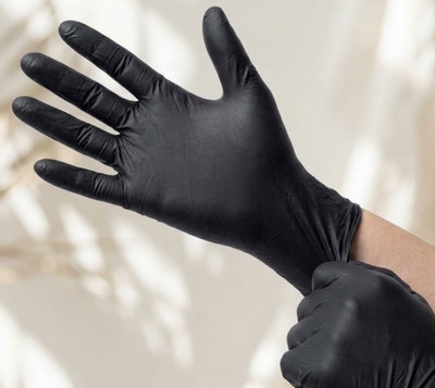 Nitrile Gloves Black M Disposable 8Mil Cleaning Powder-free Heavy-Duty 1000Pcs