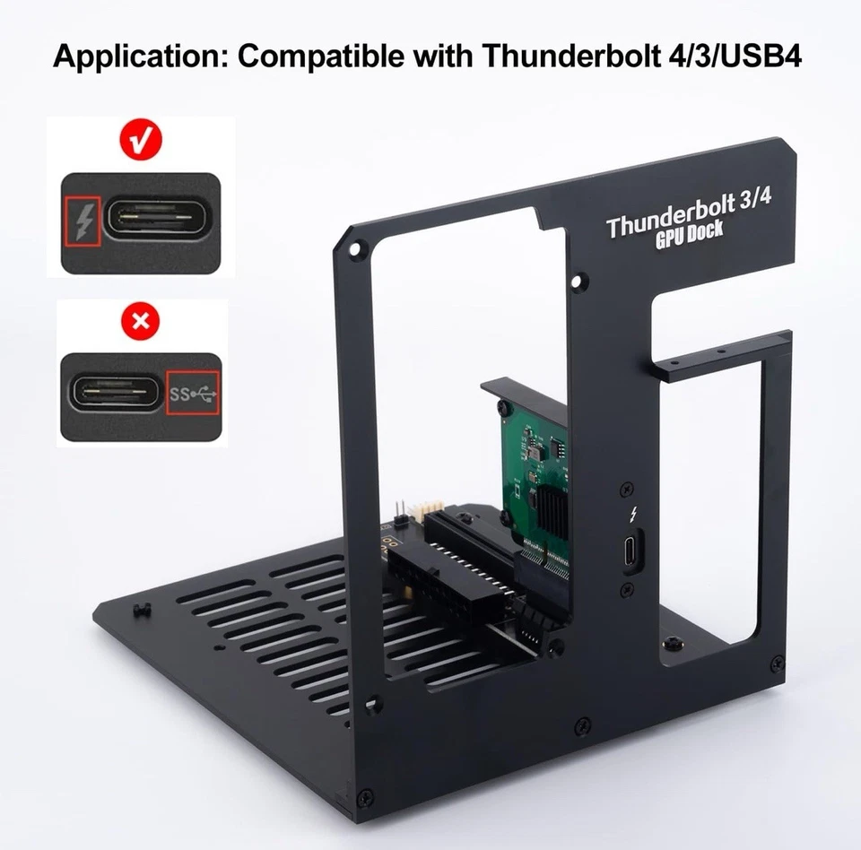 EGPU Thunderbolt 3/4 Dock | NVIDIA & AMD | TB4 Cable Included 0.5 Metre - Image 2 of 4