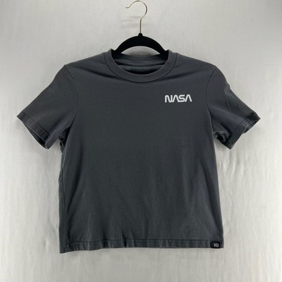 Tentree NASA Starship Graphic T-Shirt Womens S Organic Cotton Space Shuttle Gray