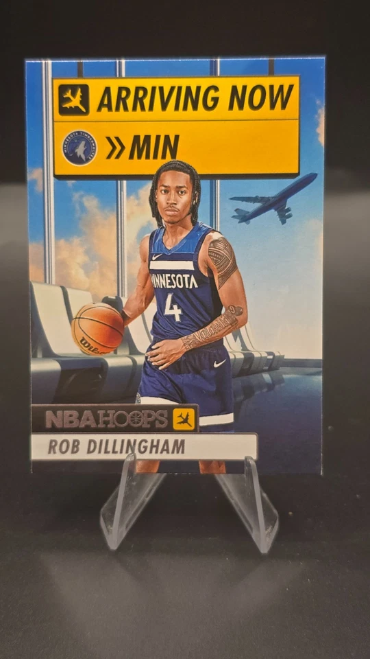 Rob Dillingham NBA Hoops Arriving Now Insert Minnesota Timberwolves MIN NBA Card - Bild 1 von 1