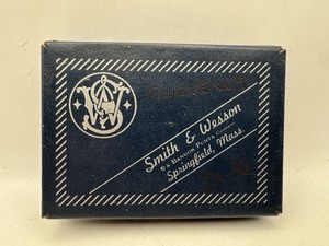 Vintage Smith And Wesson Model 90 Regular Finish Handcuff Box Only