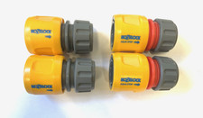 Hozelock 4pc Garden Hosepipe Connector set Inc Aqua stop & non stop Free P & P