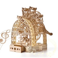 3D Wooden Puzzles for Adults: 3D Puzzle Light-Up Ferris Wheel with Music Box ...