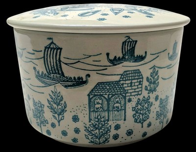 Namole Denmark Ceramic Jar Signed Hoyrup Wiinbald Limited Edition  Scandinavian