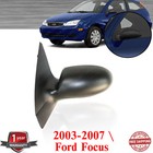 Mirror Textured Black Power Glass Heated Driver Side For 2003-2007 Ford Focus