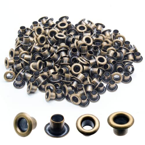 1/8 Inch 3mm Id Grommets Eyelets 200 Pieces Metal Grommet Kit Hole Self Backin
