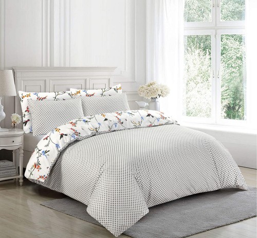 Juego de fundas de edredón de 400 hilos 200TC edredón ropa de cama doble King SK tamaño cama conjunto - Imagen 9 de 12