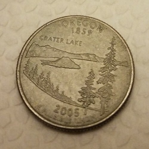 1 DENVER MINT OREGON STATE QUARTER DOLLAR COIN. BIPOLAR COIN, SEE DESCRIPTION. - Picture 7 of 7