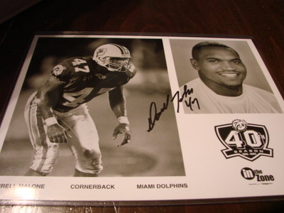 直筆サイン入り写真 ヴァレンティーノ・ラザロ インテルナツィオナーレ・ミラノ Darrell Malone Autograph / Signed 8 X 10 Photo Miami Dolphins | eBay