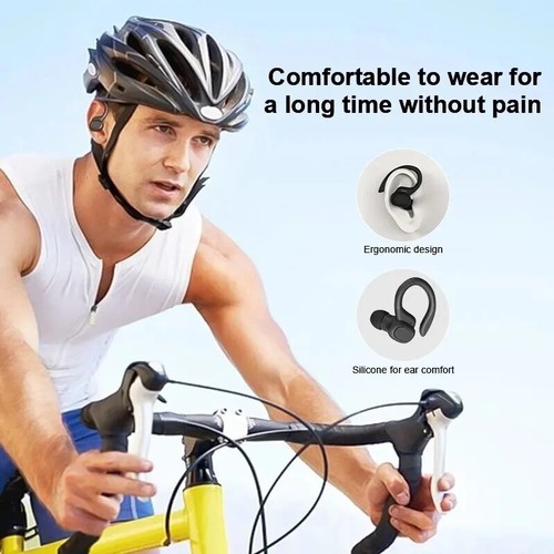 TWSWireless Earphones Ture Earbuds Ear Hook Sports HiFI Stereo Waterproof... - Photo 6 sur 7