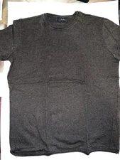 Mens Zara Basic Heavyweight T Shirt green greyish Large