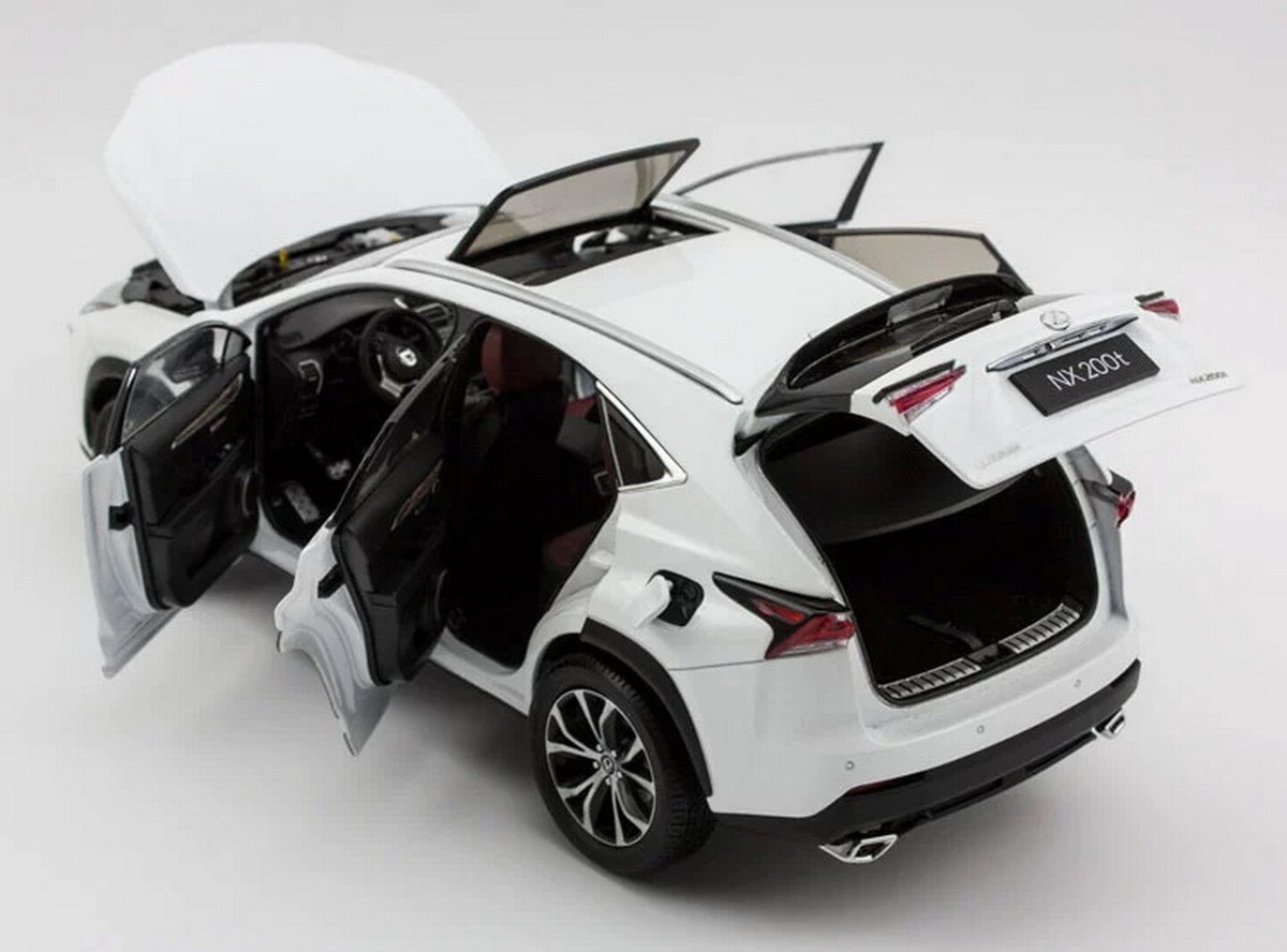 1/18 Scale LEXUS NX 200T SUV White Diecast Car ModelToy