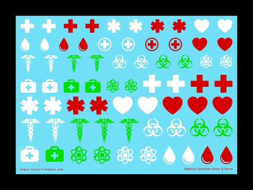 Modern Symbols - Decals Water Transfers - Models and Board Games - Picture 29 of 29