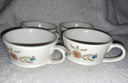 Poppytrail Metlox Cup Mug Tea Coffee Floral Handpainted California Vintage 4