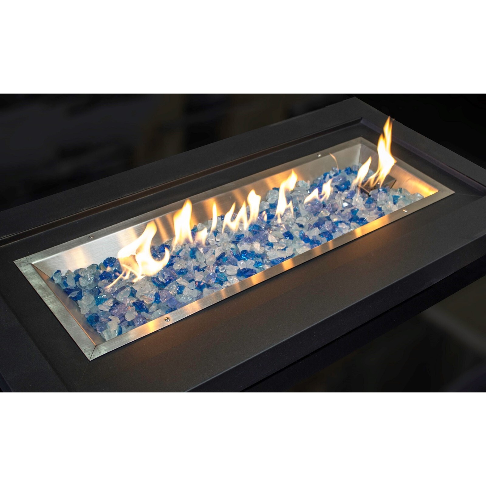 Hiland 10 lb fire pit glass in Bahama Blend - 1/2" to 3/4" - AZ Patio Heaters