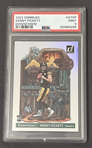 2022 Panini Donruss Kenny Pickett Downtown Rookie RC #DT-KP - PSA 9 Mint