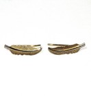 New 14k yellow white gold Leslie's Collection Feather Ear Climbers 1.7g ladies  — photo 3