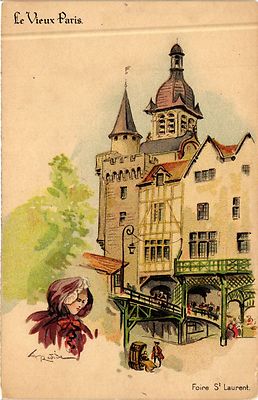 CPA PARIS EXPO 1900 - Le Vieux Paris Foire St Laurent (305908)