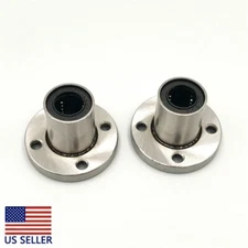 4PCS LMF12UU 12mm Round Flange Linear Bearing Ball Bushing for CNC Router Shaft