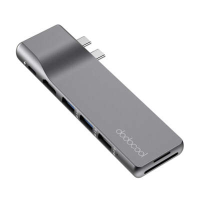 MacBook Dockingstation Premium Aluminiumlegierung 8-in-2 Hub für Pro & Air